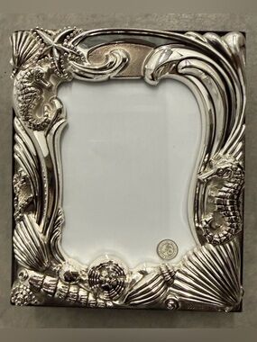 Godinger Silver Plated Sea Animal Theme 100 page 4x6” Photo Album Keepsake Gift